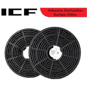 Resim Icf Davlumbaz Aspitarör Karbon Filtre Bacasız Kullanım Kömür - 484608849 