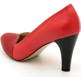 Resim Costo Shoes 2023 Kırmızı Damla Büyük Numara Kadın Ayakkabıları 