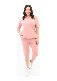 Resim Koza Butik Kadın Büyük Beden Taytlı Takım 3753-23 001 