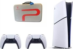 Resim Sony Sony Playstation 5 Slim 1 TB Digital Edition Oyun Konsolu + 2. Dualsense Kol + Sony Playstation 5 Taşıma Çantası Gri 