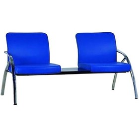 Resim Koltukstilim Egal İkili Sehpalı Bekleme Koltuğu Mavi 