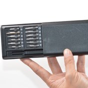 Resim 24'ü Bir Arada Profesyonel Tamir Kiti - Cep Telefonu ve Tablet Sökme, Tamir ve Bakım için Çok Fonksiyonlu Hassas Tornavida Seti - Kompakt Taşıma Çantası ile Tam Alet Biti Çıkarma Seti 