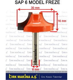 Resim BRK SAP 6 MM MODEL FREZE 