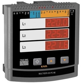 Resim Kael Multiser-03-Pc-96 - Şebeke Analizörü Led Ekran 