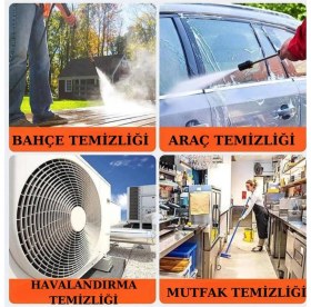 Resim MiraLive Şarjlı ve Yüksek Basınçlı Oto Yıkama Makinesi ve Sulama Tabancası Bahçe Yıkama Makinesi 