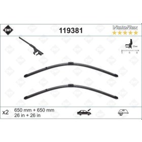 Resim Valeo 119381 - Sılecek Supurgesı Takımı 650mm / 650mm Mercedes C 