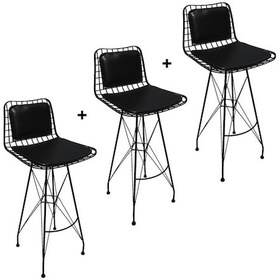 Resim Knsz masa sandalye takımı hem105zengin crdsyh 120*040 3 sandalye syhsyh sırt minderli 