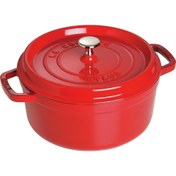 Resim Staub B La Cocotte Döküm Tencere Yuvarlak 24 cm Kırmızı 