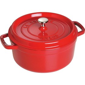 Resim Staub B La Cocotte Döküm Tencere Yuvarlak 24 cm Kırmızı 