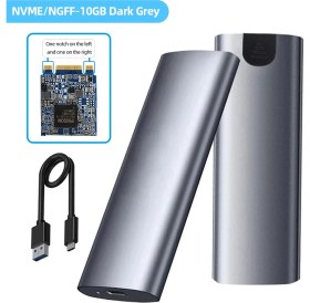 Resim Daytona SHL-R320 M.2 Nvme SSD Type-C 3.1 Gen2 Pcıe M-Key M+B Key Disk Kutusu 