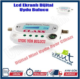 Resim Class Digital Uydu Bulucu Pusulalı Mini LCD Ekranlı Dijital Uydu Yön Sinyalı Bulucu Mini Uydu Sinyal Bulucu 