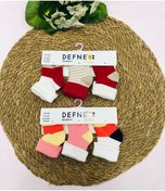 Resim 6 Çift Pamuklu New Born Yenidoğan Kız Bebek Çorap-754 ÇoK Renkli 