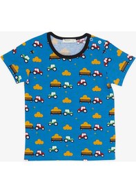 Resim Breeze Girls & Boys Erkek Çocuk Şortlu Pijama Takımı Traktör Desenli 1.5-5 Yaş, Mavi-mavi Mavi 