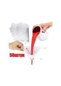 Resim Shineyee İnce Naylon Örgülü Boya Filtre Konisi, 50 Adet 