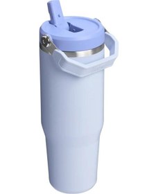 Resim Stanley The Iceflow Flip Straw Pipetli Termos Bardak 0.89 Lt-10-13424-059 Buz Mavi 