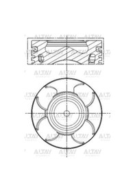 Resim 8770789040000g Piston Segmanlı Lınea / G.punto / Doblo / Astra H 