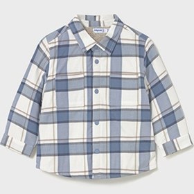Resim Mayoral Mavi Erkek Bebek Ekose Gömlek 2104 Mavi 