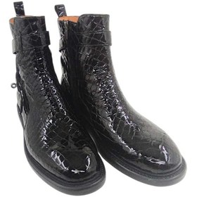 Resim Oneka Shoes Erkek Günlük Çizme Nikel Kilit tokalı siyah kroko rugan 420525YTÇ1147 