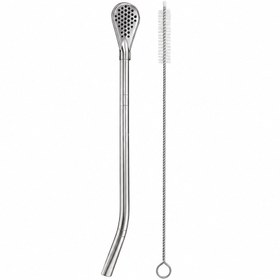 Resim Bombilla (Mate için süzgeç uçlu metal pipet) 