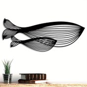 Resim Art Renaissance Metal "Anne ve Yavru Balina" Minimalist Stil Soyut Heykel Mural - 39.98 cm Rustik Dekoratif Sanat, Ev, Banyo, Oturma Odası, Ofis, Veranda için Uygun, Anne Günü için Mükemmel Hediye 