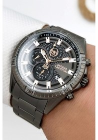 Resim Sergio Tacchini Premium Lüx Çelik Kordon Erkek Kol Saati Füme Stsd005 Füme 