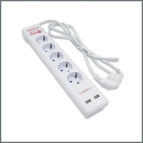 Resim Salicru Usb'li Akım Korumalı Priz 5' Li 