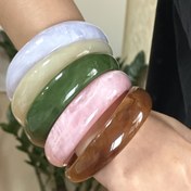 Resim Kadınlara Yönelik 1 Adet Bohemian Chic Reşin Bileklik - Vintage Stili, Makaron Renkleri, Günlük Giyim ve Parti için Esnek, Tüm Mevsim Aksesuarı 