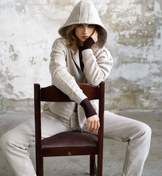 Resim Beli Ayarlanabilir Fermuarlı Hoodie 
