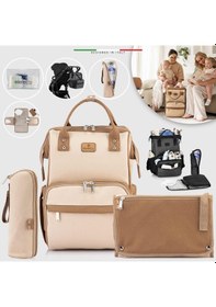 Resim Elelelife Venice 3 in1 Anne Bebek Bakım Çantası - Bej 