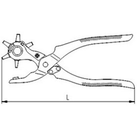 Resim Izeltaş Kemer Delme Pensesi Aleti Deri Delici Pensi Zımba 225 Mm N11.7539 