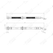 Resim SVAC 730132 Ön Fren Hortumu Micra III 03- Nissan Note 06- 