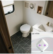 Resim Willowhaven Beyaz 1 Adet Akıllı Tam Otomatik Hijyenik Tuvalet Lambası, Usb Şarj, 500mah Pil, 36v Güvenli 