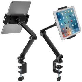 Resim Masaüstü Kelepçeli Tablet Standı 4.7'' - 12.9'' Arası 