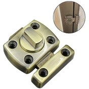 Resim Kapı Mandalı Hırsızlık Önleme Cihazı Fırçalanmış Paslanmaz Çelik Kapı Kilidiyeşil Bronz 