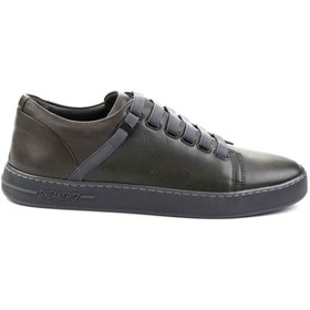 Resim Bambi Gri Deri Erkek Sneaker E01587000603 