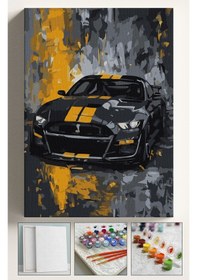 Resim Sayılarla Boyama Tuval Seti Fırça Boya Dahil Çıtalı 40x50 Cm - Cobra Car 
