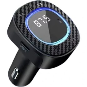Resim Tekno Grup Lucatch LT-470 Araç Fm Transmitter 20W Typ-C Hızlı Şarjlı Çakmaklık Girişli USB Çalar Bluetooth Baglantılı Müzik ve Telefon Görüşmesi 