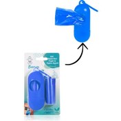 Resim Bamm Bamm Çanta Boy Kirli Bebek Bezi Çöp Poşeti ve Taşıma Çantası (Mavi) 