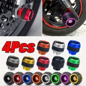 Resim 1 set 4 adet Evrensel Motosiklet Tekerlek Koruma Çarpışma Pedi, Alaşımlı Motokros Düşme Ön Çatal Kaydırıcı Kupaları - Geliştirilmiş Güvenlik için Motosiklet Çatal Koruyucular - Darbeye Karşı Dayanıklı ve Şok Emici Kupalar ile Artırılmış Güvenlik ve Stabilite 
