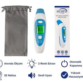 Resim Acura Ac-9280 Kulaktan ve Alından Ateş Ölçer + Çanta 