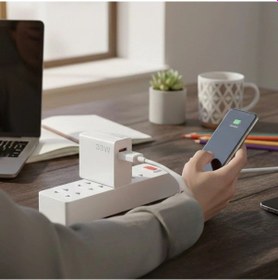 Resim 33w Hızlı Şarj Adaptörü Type-c Kablolu, Usb Çıkışlı, Akıllı Şarj Destekli Duvar Tipi Şarj Cihazı 