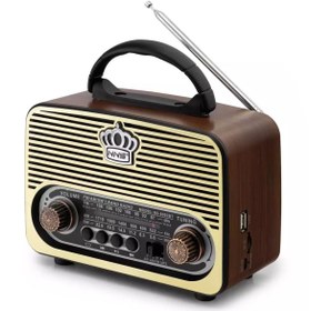 Resim NNS Radyo Nostalji Şarjlı Bt/usb/sd Ns-8092bt 
