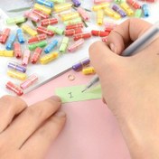 Resim 105 Adet Mesaj Kapsülü Mini Dilek Kağıtları ve Rulo Kağıt Seti - Aşk, Evlilik, Sevgililer Günü, Doğum Günü Parti Dekorasyon Malzemeleri 