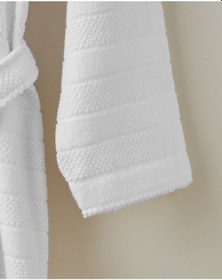 Resim English Home Sandy Stripe Pamuk Bornoz L-xl Beyaz Beyaz 