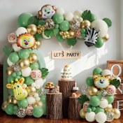 Resim 134 adet Hayvan Balon Garland Kiti, Avokado Yeşili Balon Seti, Hayvan Dünya Temalı Parti Dekoru, Doğum Günü Parti Dekoru, Yıl Dönümü Dekoru, Tatil Dekoru, İç Mekan Dış Mekan Dekoru, Ev Dekoru, Oda Dekoru 