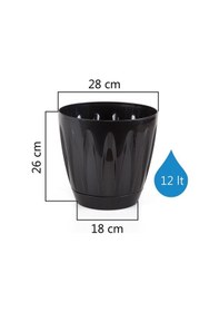 Resim Serinova Papatya Tabaklı Saksı 12 Lt 