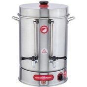 Resim Işıkgaz Silverınox Çay Makinesi, Çevirmeli Metal Musluklu, 60 Bardak Kapasiteli, 7 L 