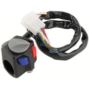 Resim Cloudstore Çok Fonksiyonlu 3'lü Alüminyum Motosiklet Switch Far Korn Marş Stop Buton Off-road Aksesuar 