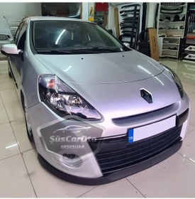 Resim Renault Clio 3 2005-2013 Uyumlu Üniversal Astra H Lip Esnek Ön Lip 2 Parça Tampon Altı Dil Karlık Ön Ek 00 Şüscaroto Aksesuar 