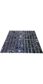 Resim MozaiKristaL Yapıların Tüm Yüzeylerinde Kullanılabilir, Dayanıklı, Dekoratif, Estetik ve Şık Cam Mozaik. Cam Ölçüsü: 25X25 Mm. File Ölçüsü: 31.5X31.5 Cm. ( 1 Koli = 1 M2 Fiyatıdır ) 